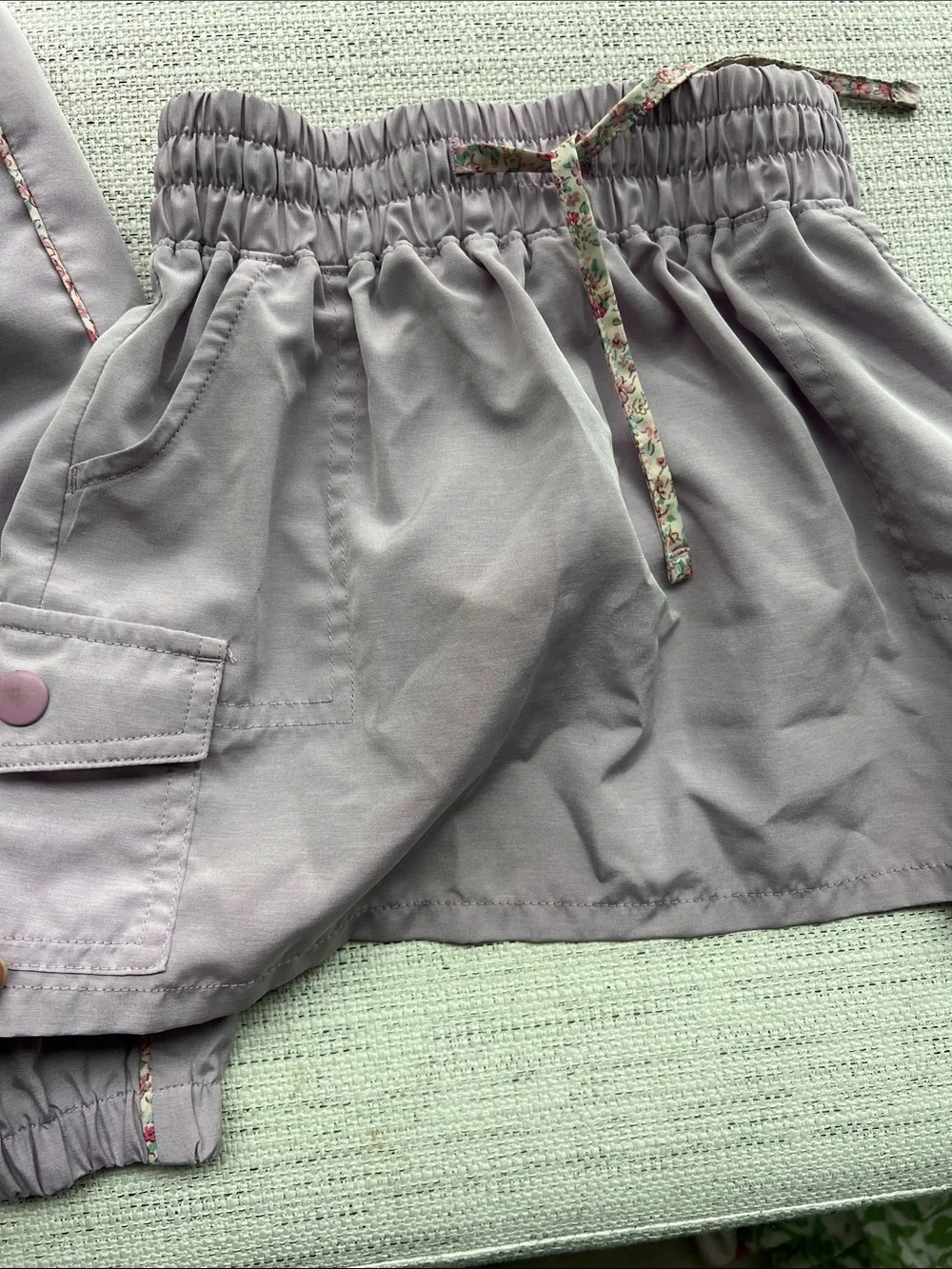 OshKosh B'gosh Lavender High-Waist Elastic Shorts